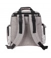 Alameda Convertible Diaper Bag Backpack with Nappy Mat and Bottle Holder - Grey